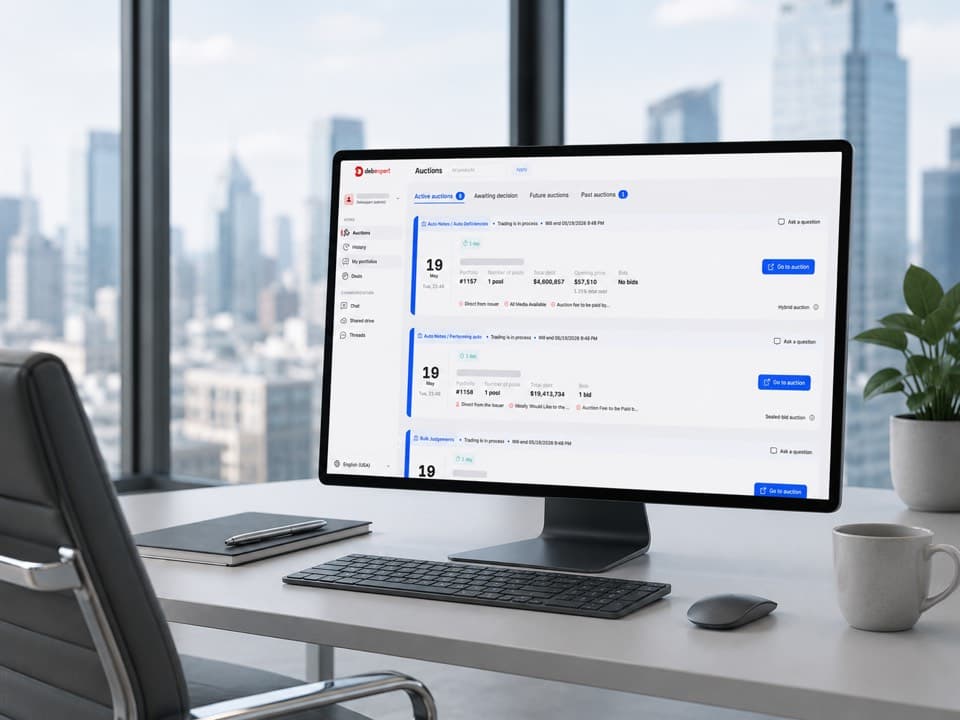 Debexpert auction platform