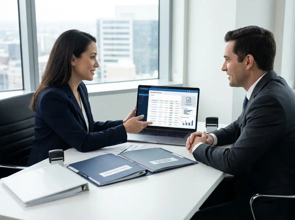 Judgment portfolio seller evaluating legal receivables for recovery